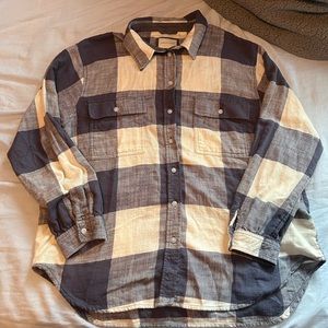 American Eagle Blue/White Flannel